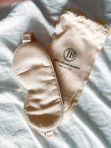 Zijdezacht bamboe slaapmasker