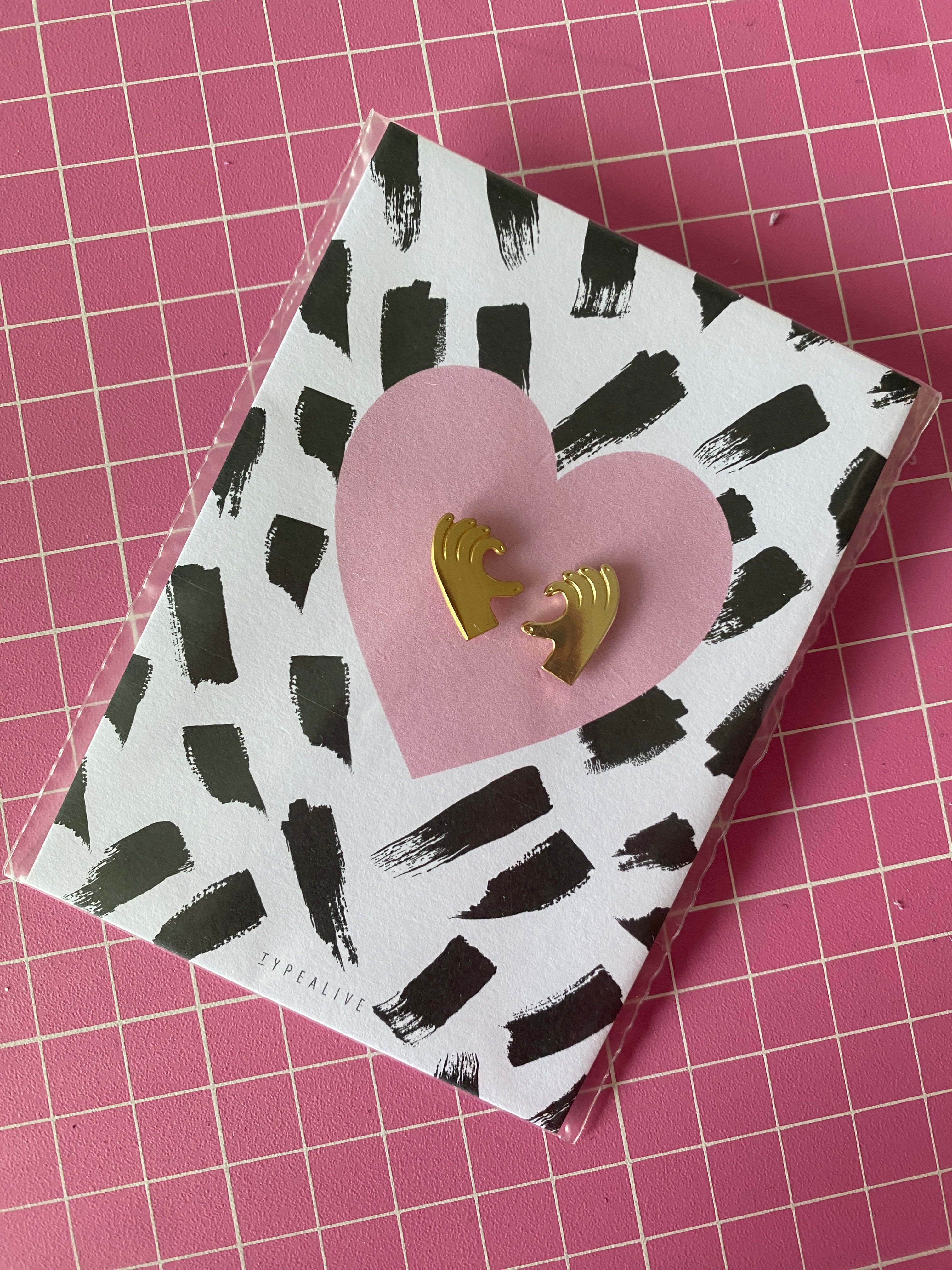 I Heart You pin