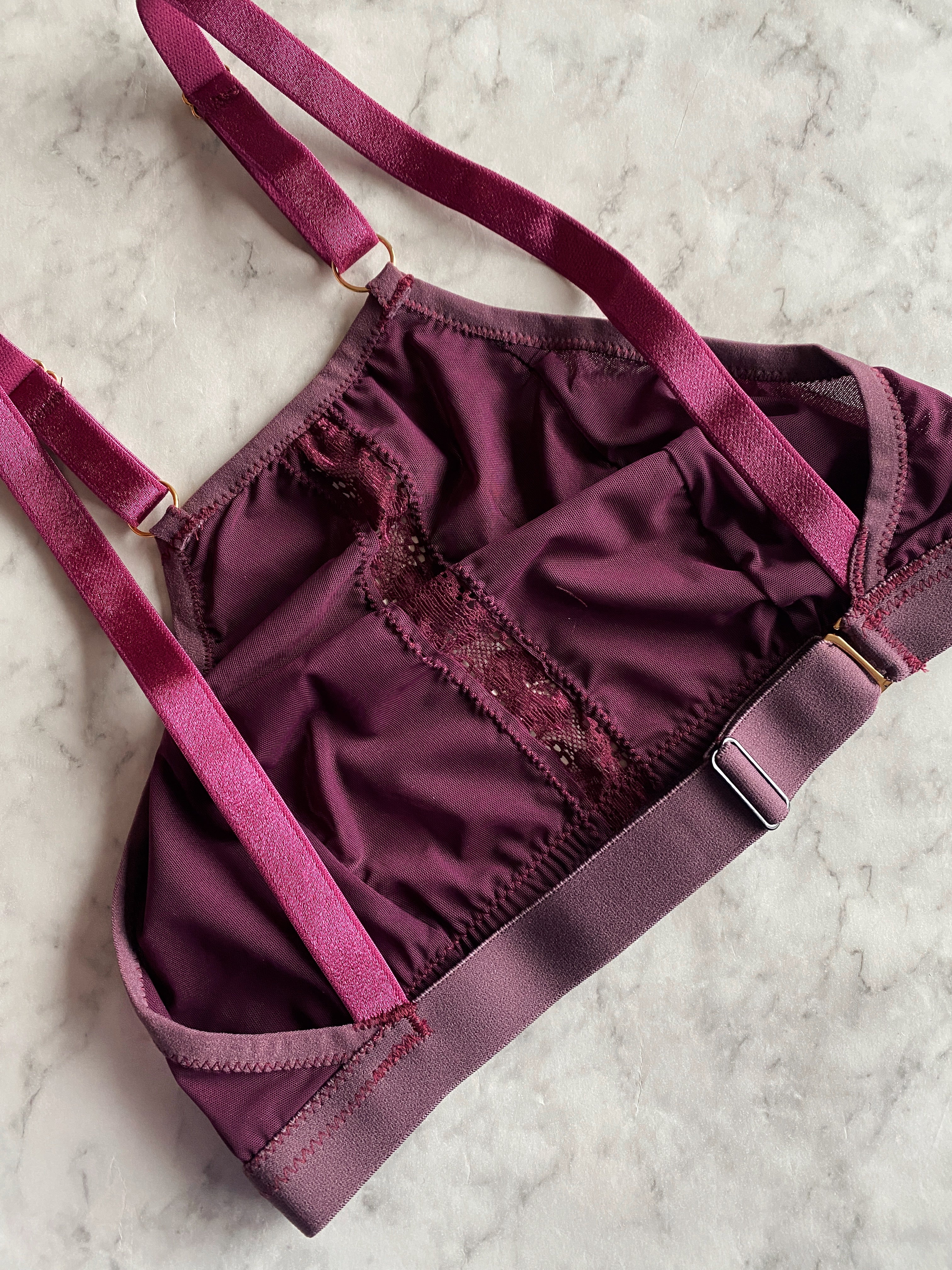 lace lace baby high neck bralette