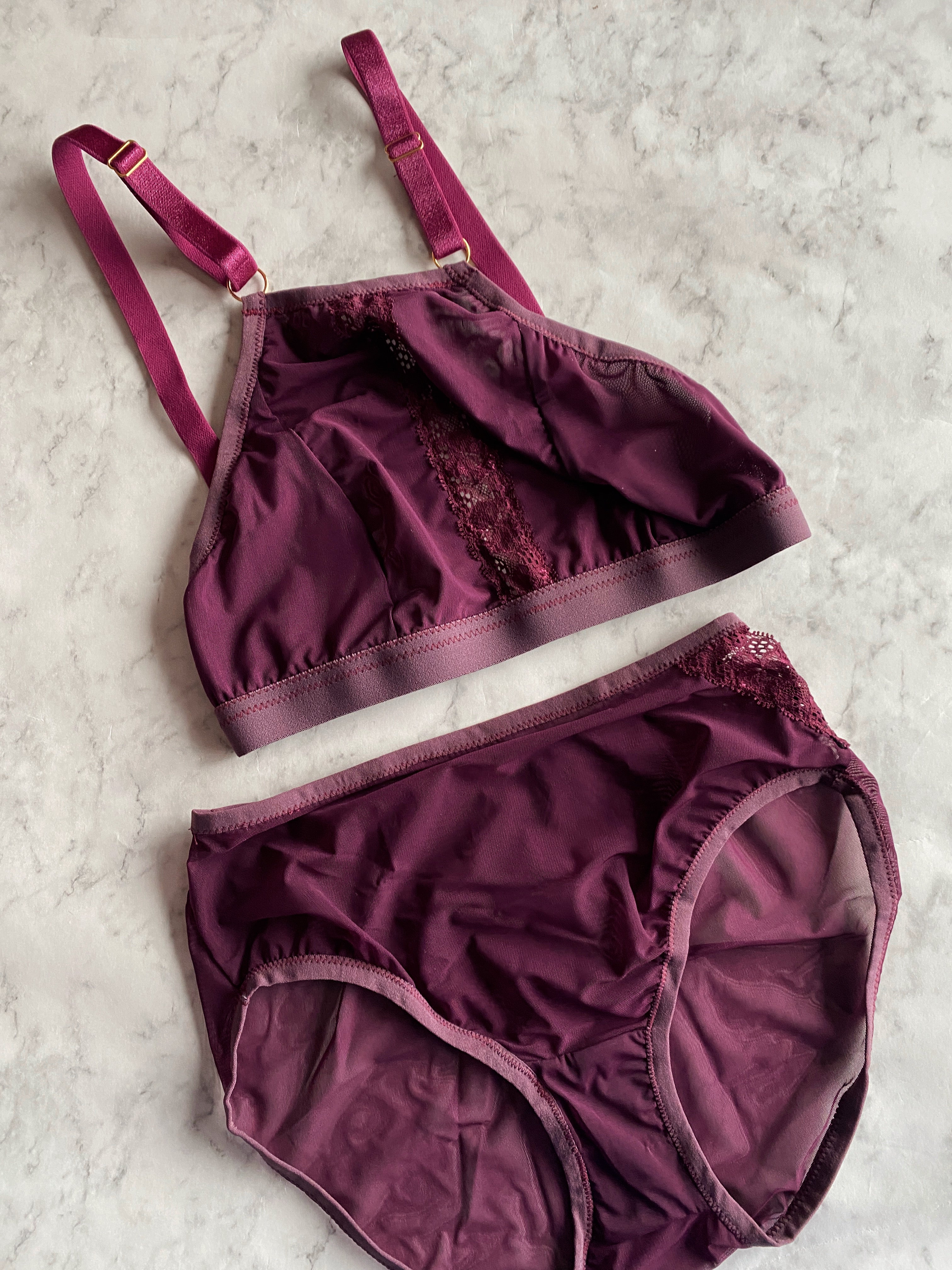 lace lace baby high neck bralette