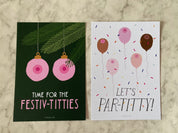 Titties-postkaart