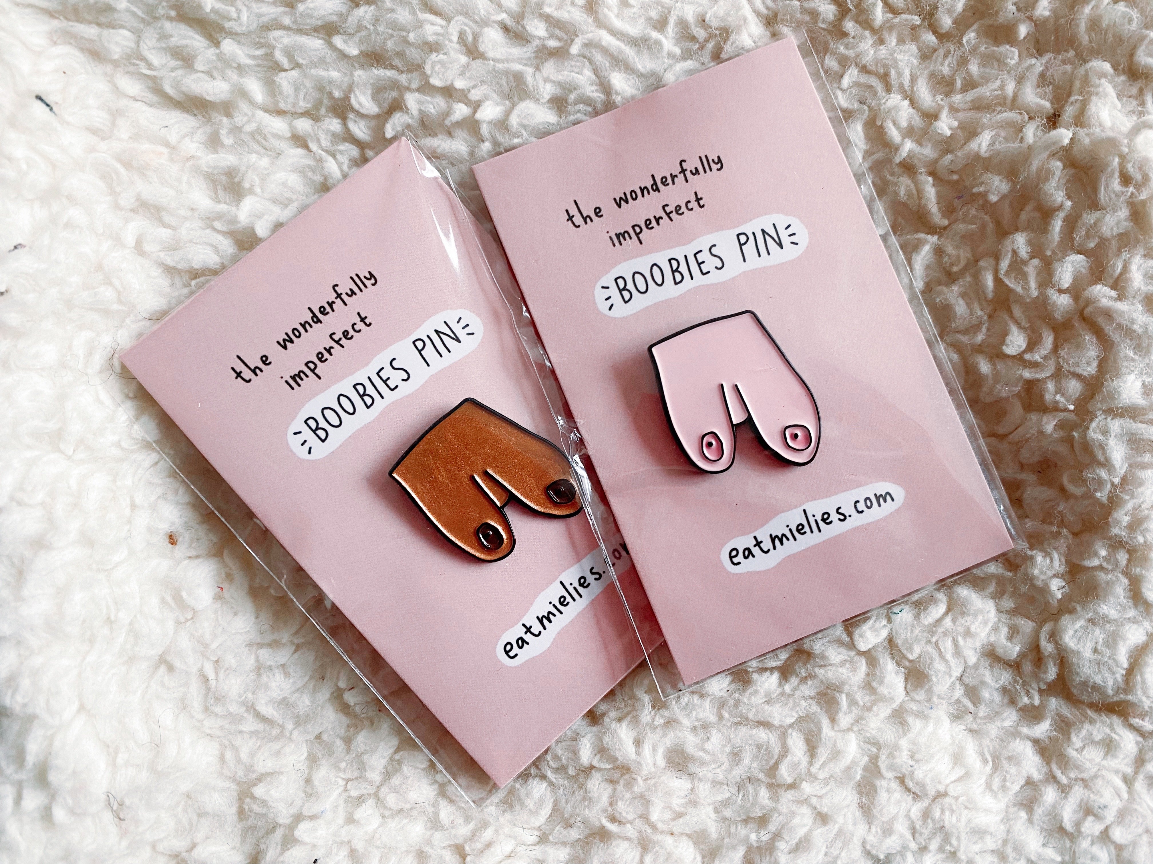 The wonderfully imperfect Boobies pin